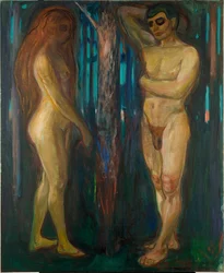 Metabolism par Munch, Edvard (1863-1944). Öljy kankaalle, koko: 175x143