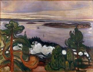 Junan savu, 1900. Mitat: 84,5 x 109 cm. Oslo, kaupungin taidekokoelmat, Munch-museo (Musée Munch)