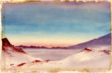 Hut Point from the Gap, 1901-04 (wc paperilla)