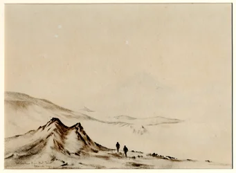 Mount Erebus Hut Pointista, 1901-04 (wc paperilla)