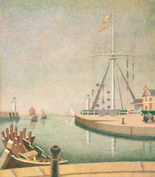 Honfleur, sisäänkäynti satamaan
