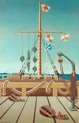 Signaaliasema (laituri) (tempera puupaneelilla)