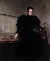 Rouva Helen Walton (öljy kankaalle)