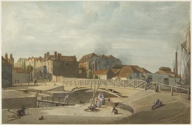 Bathurst Basin (kynä ja akvarelli paperille)