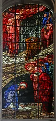 Syntymäjumalanpalvelus ja julistus paimenille, 1885-1897 (lasimaalauksia)
