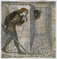 Theseus ja Minotauros labyrintissa