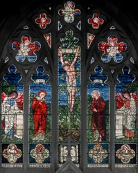 Birmingham, Acocks Green, St Mary the Virgin, itäikkuna, Morris & Co., Edward Burne-Jones, John Henry Dearle (1859-1932), 1895
