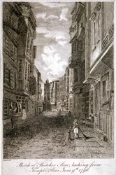 Butcher Row, Westminster, Lontoo, 1796.
