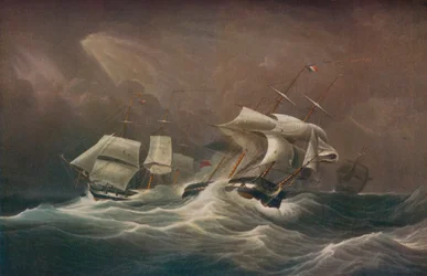 H.M.S. Väsymätön kiehtova ranskalainen Droits-De-LHomme, 1797, 1829