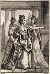 Mary Ann Yates Kleopatrana Drydensin elokuvassa All for Love n.1778.