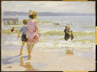 Meren rannalla