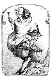 Hanhityttö kaivolla, 1901