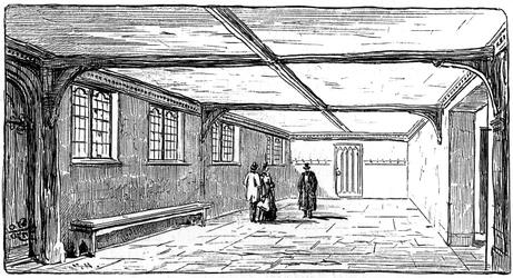 The Guildhall, Stratford-upon-Avon, Warwickshire, 1885.