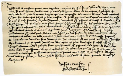 Edward IV:n kirje Francis II:lle, Bretagnen herttualle, 9. tammikuuta 1471.