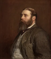 William Henry Wills, Esq., M.P. (Lord Winterstoke), n. 1880 (öljy kankaalle)