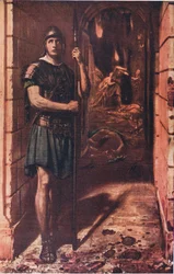 Uskollinen kuolemaan asti, kuvitus Maailman parhaiden kirjojen kirjastosta, n. 1940