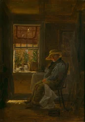 Neljäkymmentä silmäniskua, noin 1880 (öljy sommitelmalevylle).