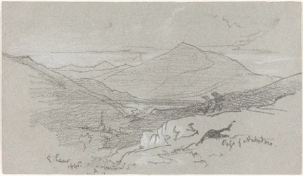 Vuoristonäkymä Antrodocosta, 1845.
