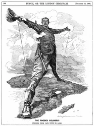 Cecil John Rhodes, "Punch" -lehdestä.
