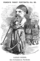 Richard Francis Burton, englantilainen tutkimusmatkailija ja orientalisti, 1882