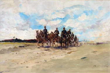 Royal Artillery, kenttäaseryhmä marssilla, 1897