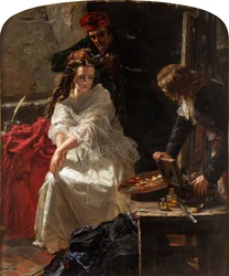 Charlotte Corday Conciergerien vankilassa, 1862.