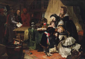 Marie Antoinette ja hänen poikansa viimeinen ero, 1856.