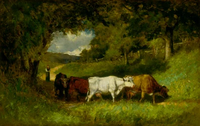 Lehmien ajaminen kotiin, 1881.