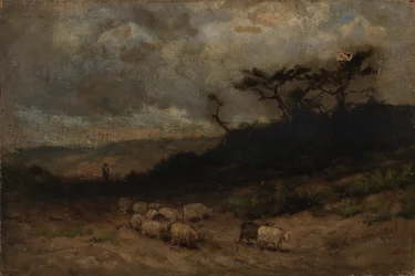 Nimetön (paimen lampaiden kanssa)