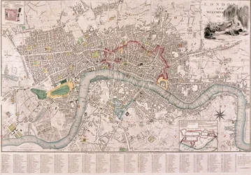 Lontoon kartta, 1797
