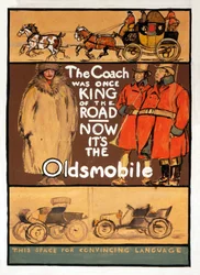 Oldsmobilen mainos, julkaistu 1910