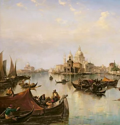 Bacino di San Marco, näkymä Canal Granden suulle (yksityiskohta 35342)
