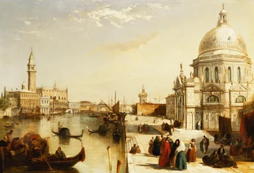 Grand Canal Santa Maria della Saluten kanssa, Venetsia