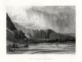 The Giants Causeway, Antrimin kreivikunta, Pohjois-Irlanti, 1884