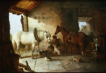 In the Forge (öljy kankaalle)