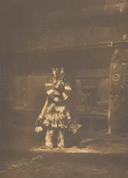 Naamioitunut tanssija - Cowichan, 1912.