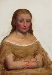 Neiti Cole, Worcester (öljy paperille)