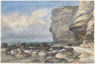 Rocky Beach ja Cliffs Fécampissa
