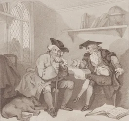 College Scene, or a Fruitless Attempt on the Purse of..., [1. elokuuta 1787], julkaistu uudelleen 1. heinäkuuta 1802.