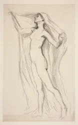 Kuvatutkimus seinämaalauksesta State Capitol -rakennuksessa Harrisburgissa, Pennsylvaniassa, 1902-1911 (valmistaja John Singer Sargent)