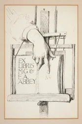 Luonnos Ex Librikselle: M.G. & E.A. Abbey