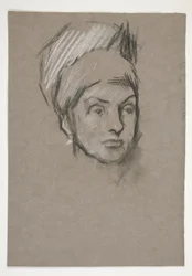 Study for Science: luonnos seinämaalauksesta osavaltion pääkaupunkiseudulle Harrisburgissa, Pennsylvaniassa, 1902-1911 (valmistaja John Singer Sargent)