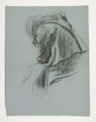 Study for The Departure, The Quest of the Holy Grail (15 maalauksen sarja Bostonin yleiselle kirjastolle, valmistui vuonna 1901)