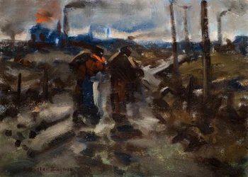 Black Country Scene (öljy laudalle)