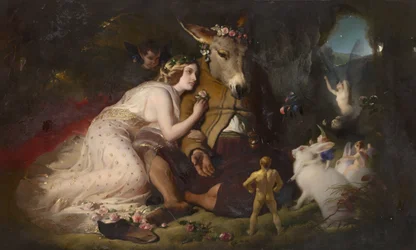Kohtaus juhannusyön unelmasta. Titania ja Pohja