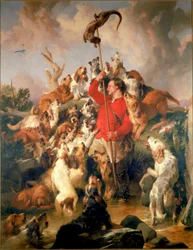 The Otter Speared, Earl of Aberdeenin saukkokoira, n. 1844 (öljy kankaalle)