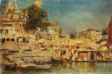 Näkymä Benaresin Ghateille, 1873