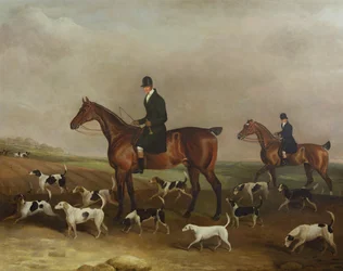Michael Beverley Whipperin ja Harriersin kanssa, 1831