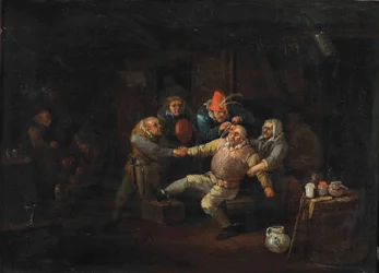 Kirurgin käynti (öljy paneeliin)