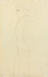 Nainen Nude; Madchenakt, 1911